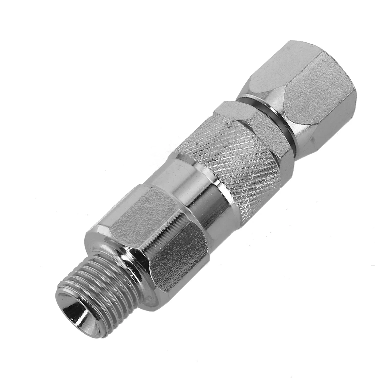 

Hose Joint Connector Airless Sprayer Hose Swivel Airless Paint Hose Connector Reduce Spraying Fatigue Silver Color