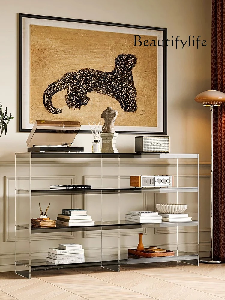 

Minimalist entrance table Home light luxury entrance cabinet Living room wall rack Acrylic entrance table