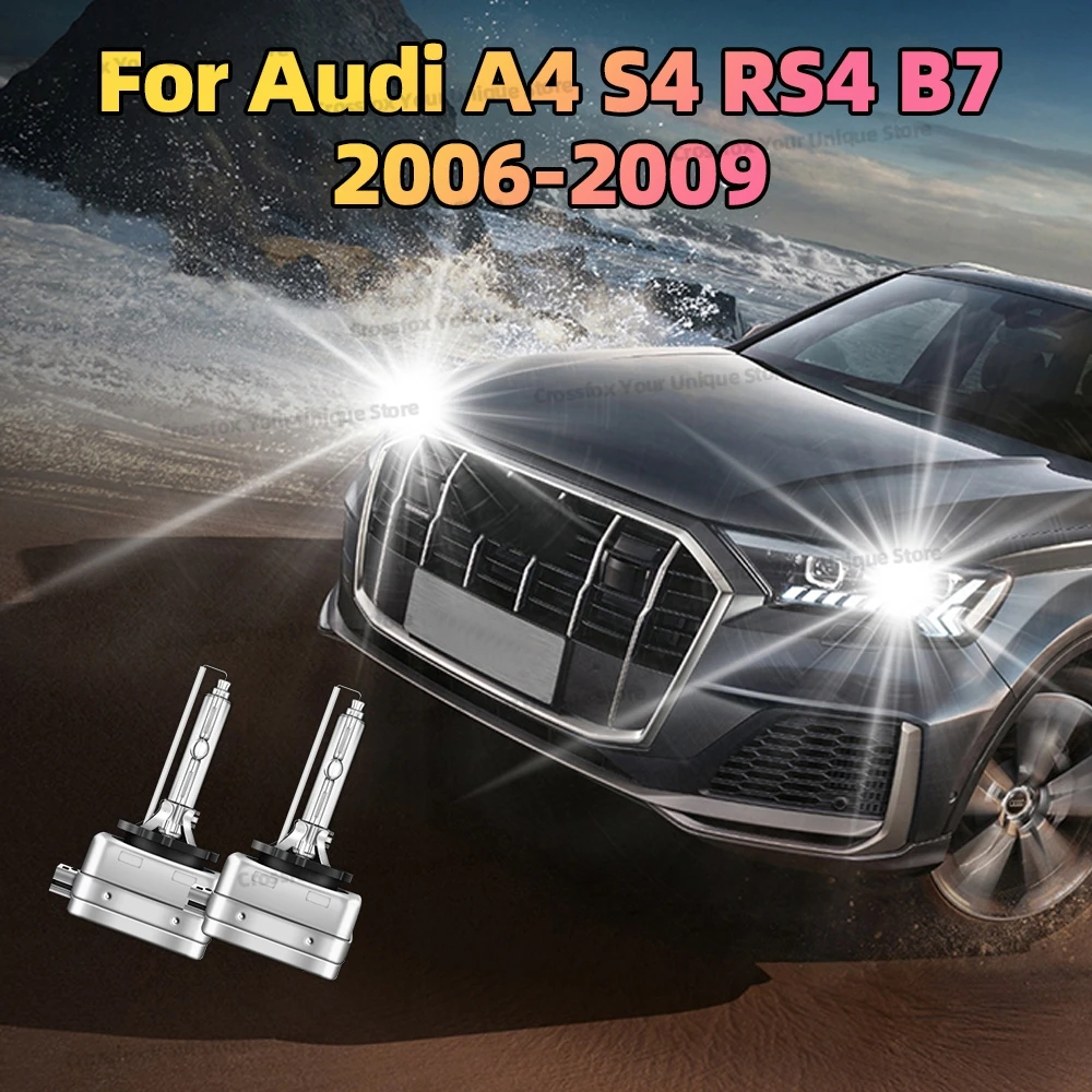 

2x HID Xenon Headlight 6000K 8000K 10000K 35W D1S For Audi A4 S4 RS4 B7 2006 2007 2008 2009 Front HID Head Lamps DC 12V