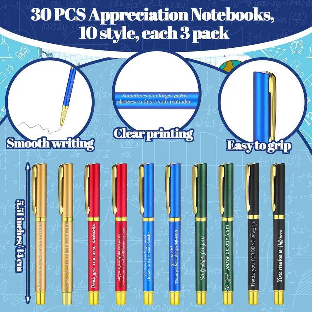 Jurnal Kulit Inspiratif untuk Tim - Pulpen Bambu, Tab Indeks Berwarna, Hadiah untuk Staf dan Rekan Kerja