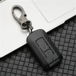 Key Case Fob Shell Cover For Mitsubishi L200 ASX Outlander Eclipse Cross Pajero Sport Lancer Accessories Car-Styling Keychain