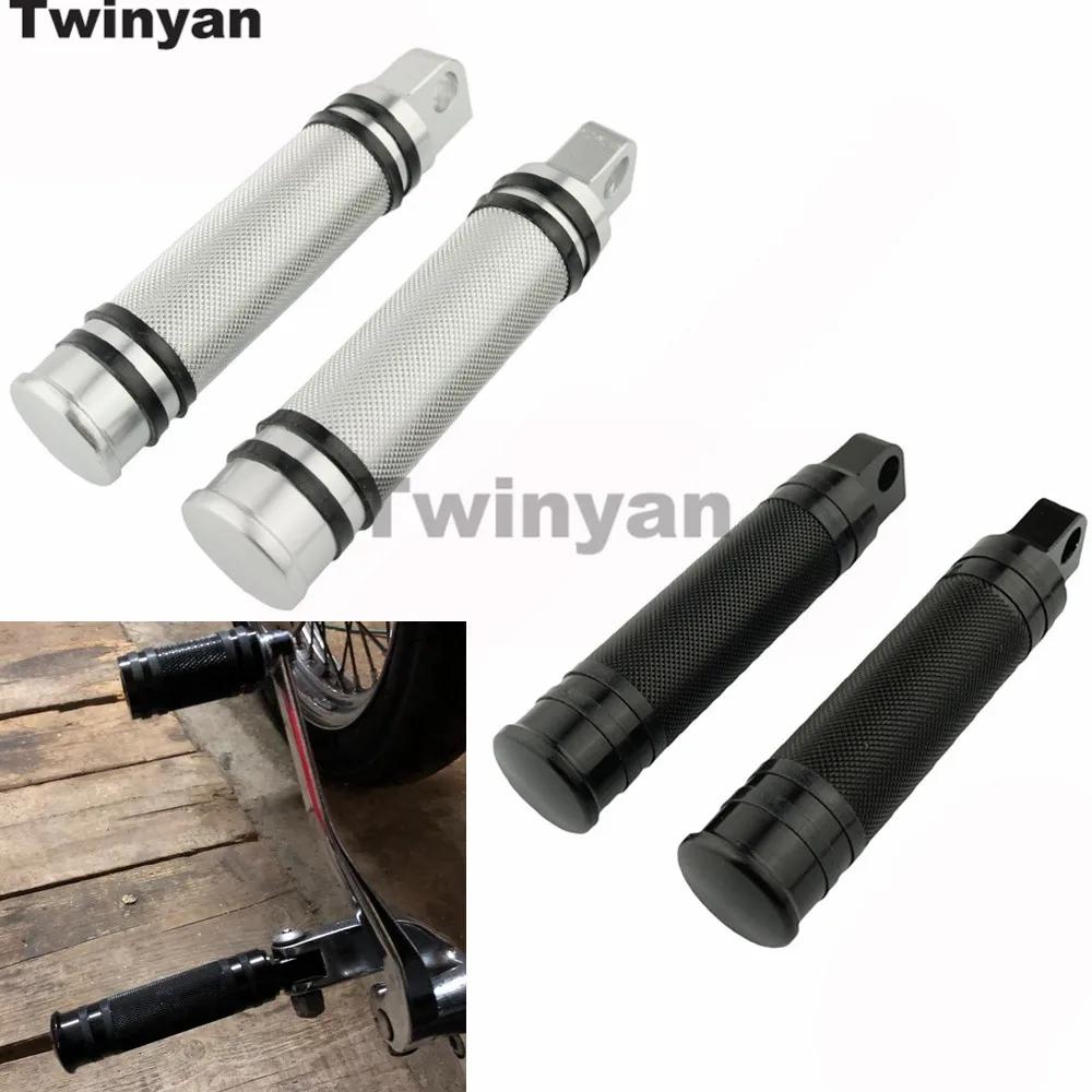 

Мотоциклетные подножки с накаткой, задняя передняя подставка для ног с ЧПУ, педаль для Harley Touring Road King Sportster 883 XL Softail Dyna Universal