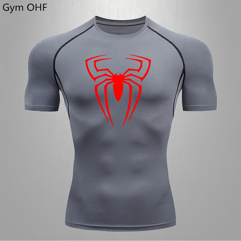 Compressão seca rápida Workout camisa dos homens, Fitness Tops, respirável Jersey, Ginásio T-shirts, Rashguard Roupas, Masculino Camisas Do Esporte