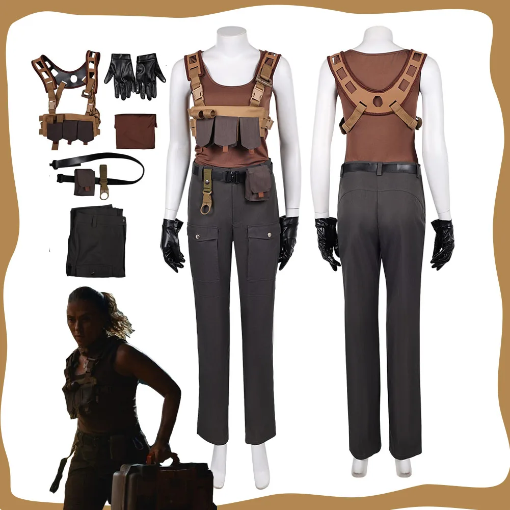 

Zora Bennett Cosplay Women Roleplay Costume 2025 Movie World: Rebirth Disguise Clothing for Adult Halloween Carnival Party Suit