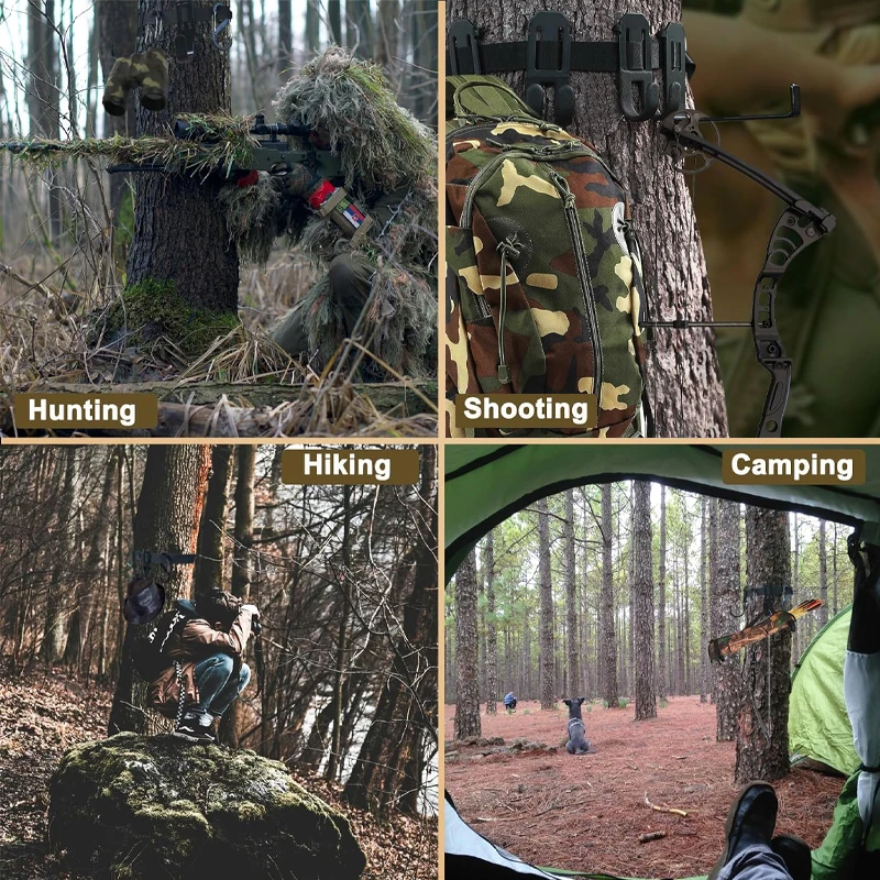 Tree Stand Hunting Treestand Metal Hooks Gears Camping Various Outdoor Activities Holder Gear Hanger Tree Stand Accessories