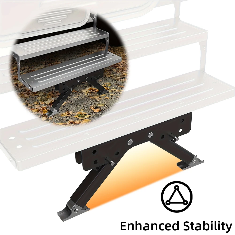 

RV Folding Step Board Bracket Height Ranges From 2.8in To 11.3in RV Step Stabilizer RV Entry Steps Stabilizer RV Accessories