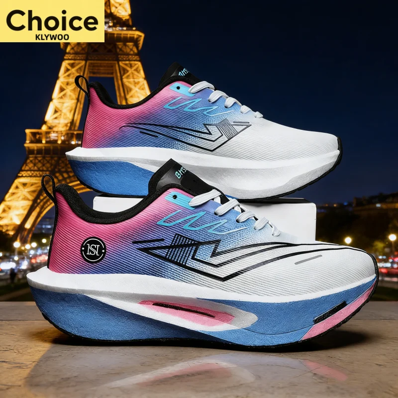Running Shoes Carbon Board Profession Marathon Men Sports Breathable Lightweight Women's Comfortable Athletic Casual Sneakers