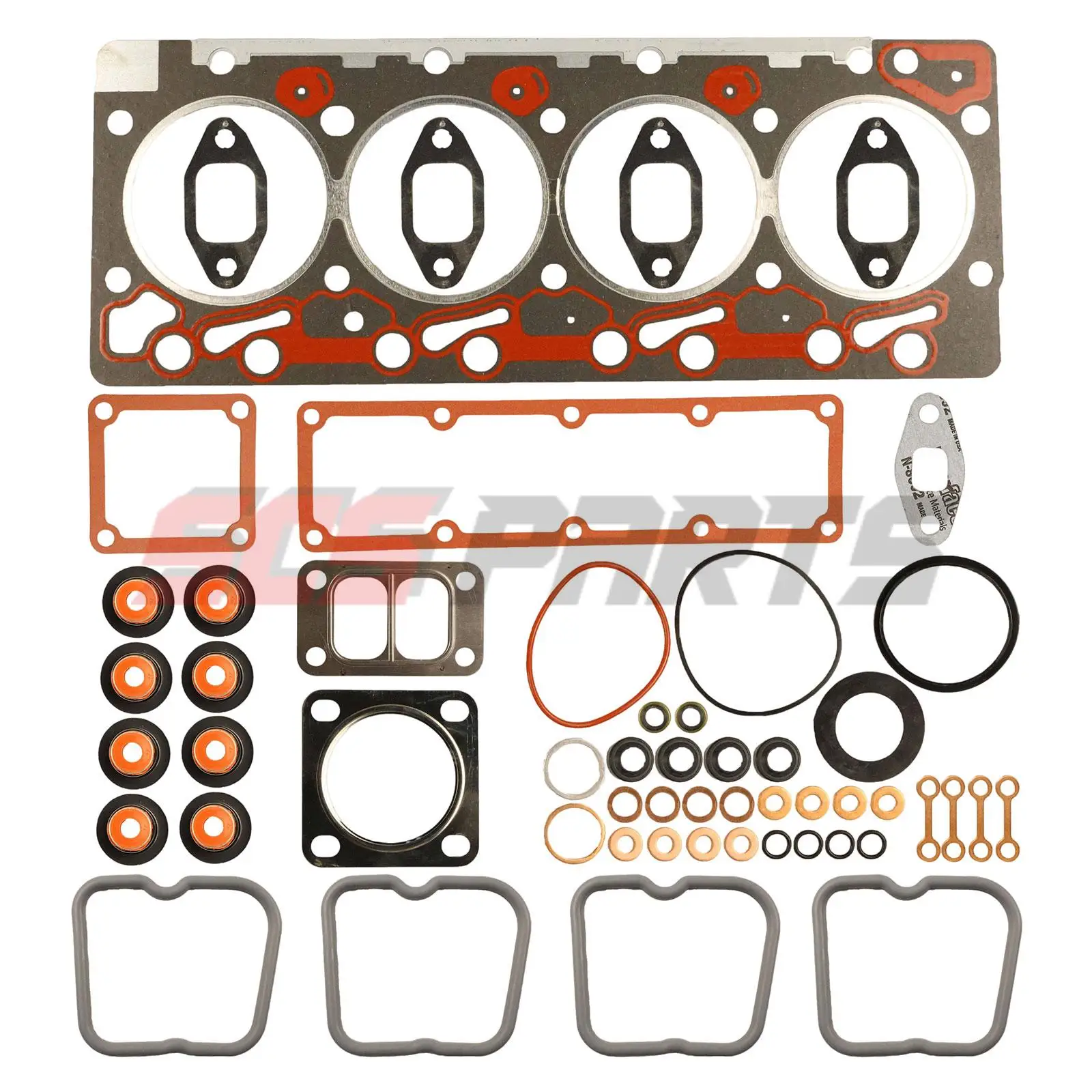

3804896 3802361 4089648 Upper Cylinder Head Gasket Set For Cummins 4BT3.9 4B Engine