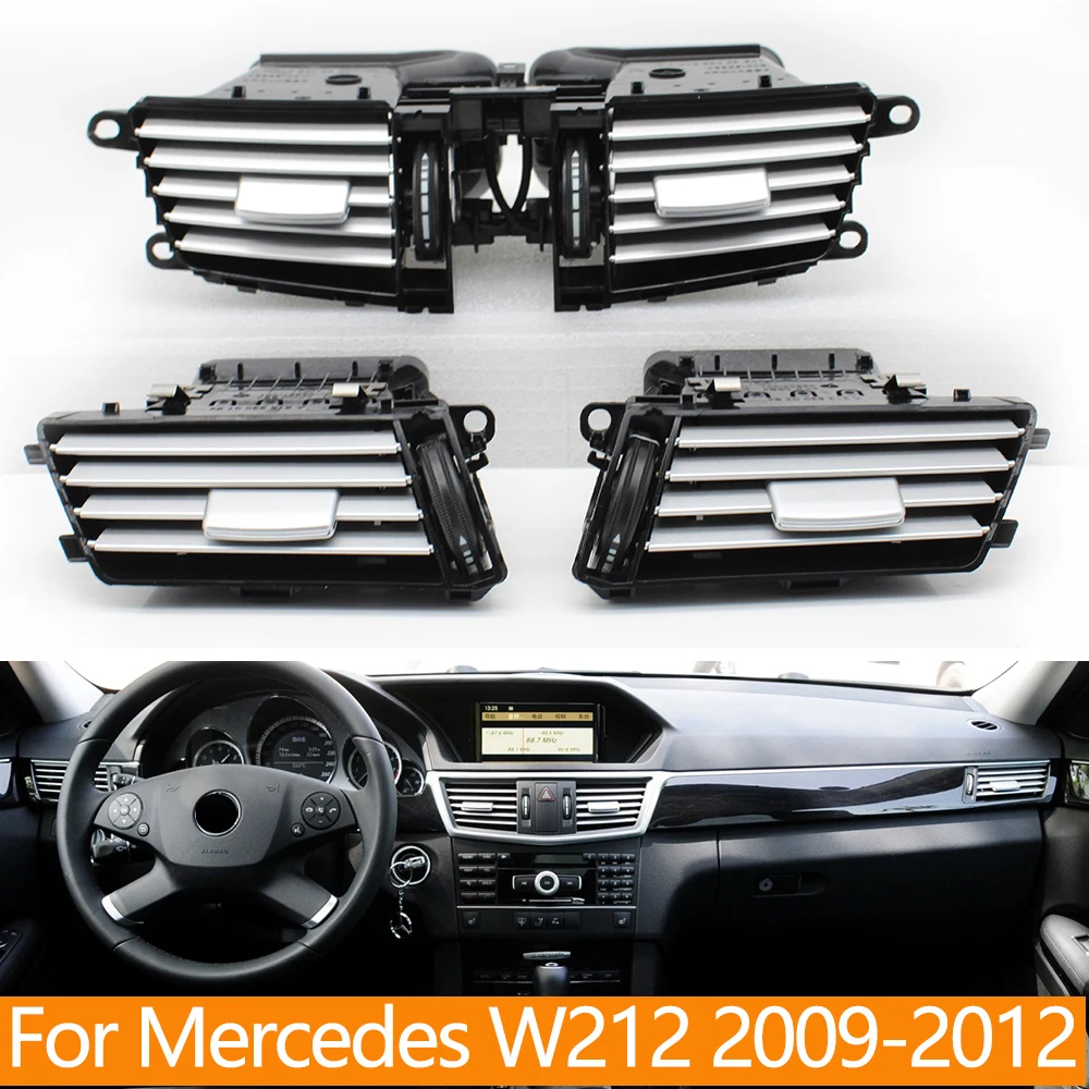 Dashboard Central Left Right Air Conditioner AC Vent Grille Outlet Assembly For Mercedes Benz E Class W212 2009-2012 E250 E300