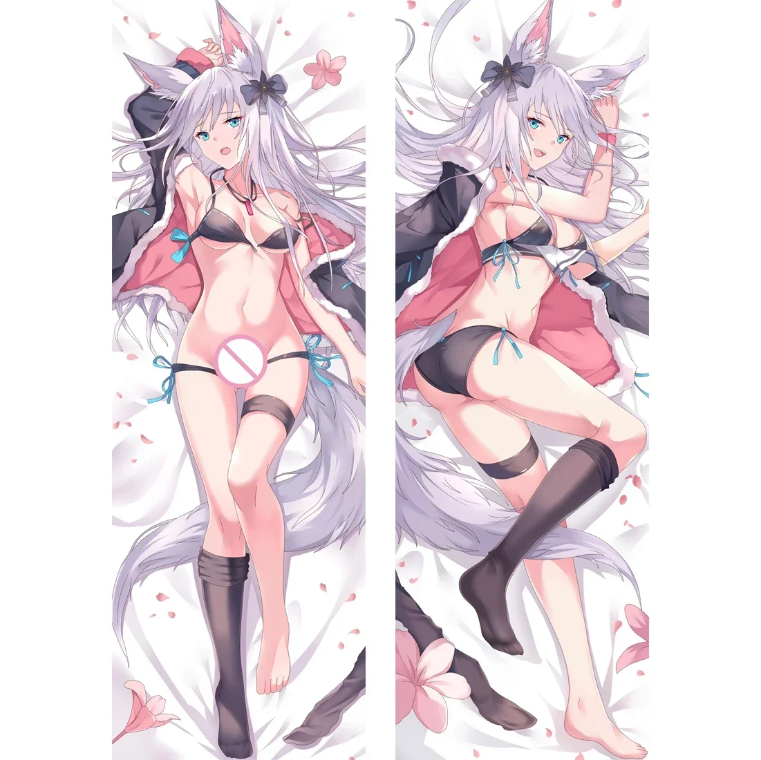 

Anime The Rising of The Shield Hero & Raphtalia Dakimakura Body Pillow Case Hugging Cushion Cover Sexy Pillowcase Long for Otaku