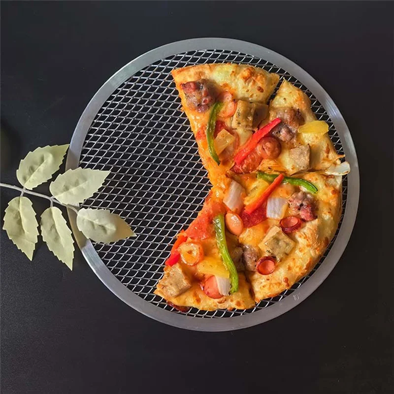 

A68G-Pizza Tray With Holes, Non-Stick Pizza Tray For Oven, Round Pizza Sheet Baking Tray