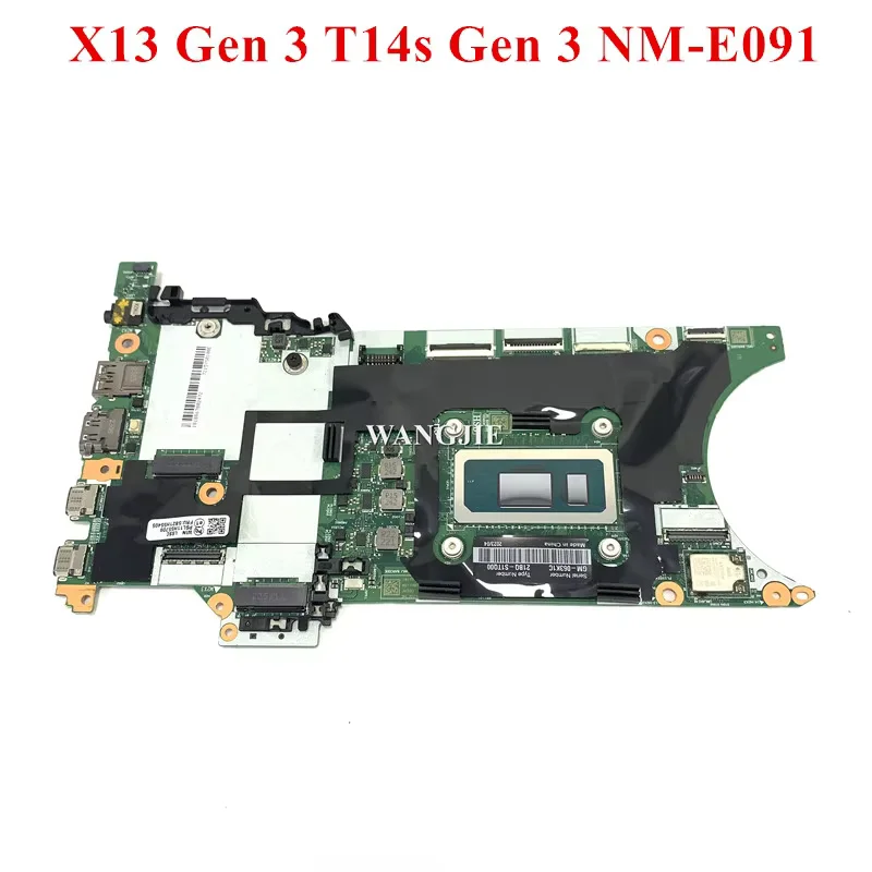 For Lenovo For Thinkpad X13 Gen 3/T14s Gen 3 Laptop Motherboard NM-E091 5B21H55405 5B21H55350 5B21H65390 100% Working