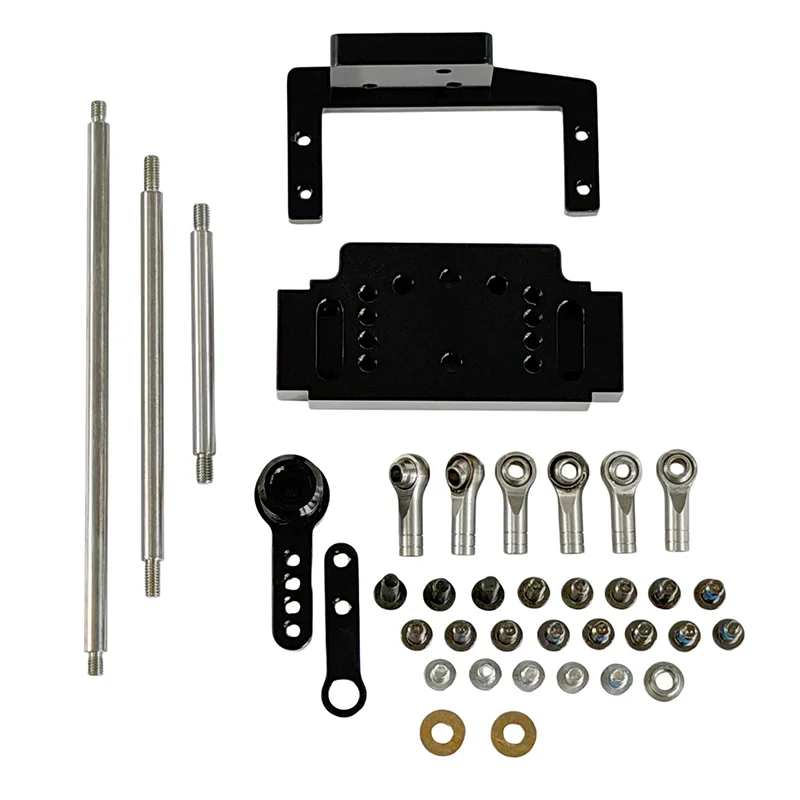 Metal Steering Rod Steering Linkage for Tamiya 1/14 RC Truck for SCANIA 770S R620 for Volvo for IVECO for ACTROS 3363 Car