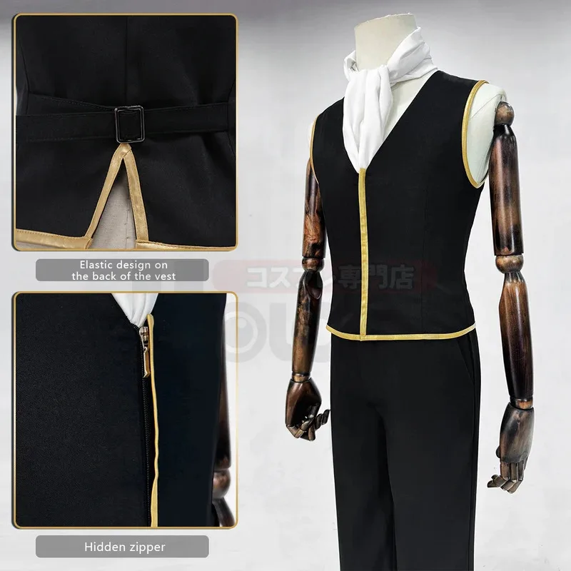 LCK01 HOLOUN Gintama Anime Okita Sogo Hijikata Toushirou Kondou Isao 코스프레 의상 코트 조끼 바지 Cos Halloween ChristmaYh1@!