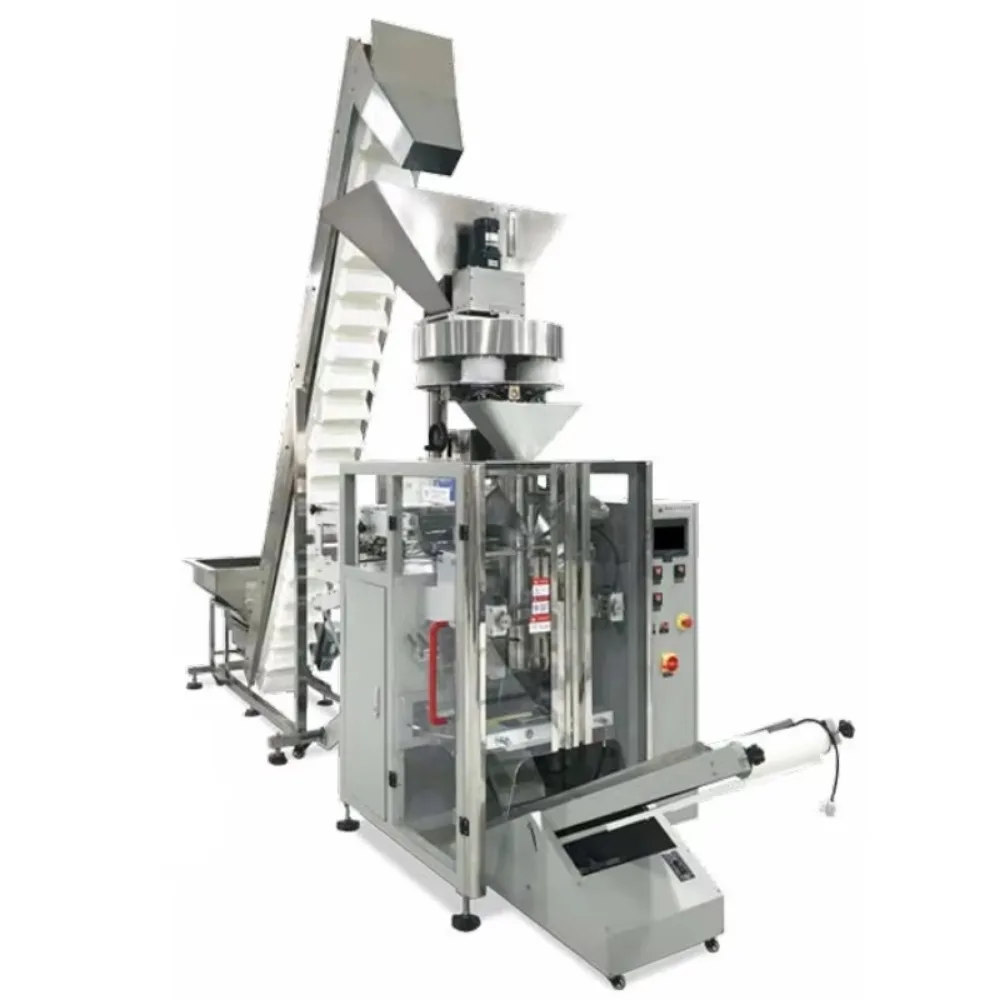 Volume measuring packaging machine for packaging non-fragile and easy-to-measure regular-shaped materials