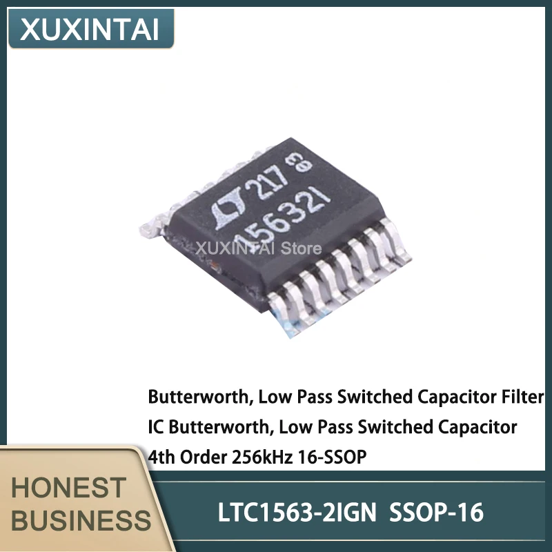 

5Pcs/Lot New Original LTC1563-2IGN LTC1563 Butterworth, Low Pass Switched Capacitor Filter IC Butterworth, 256kHz 16-SSOP