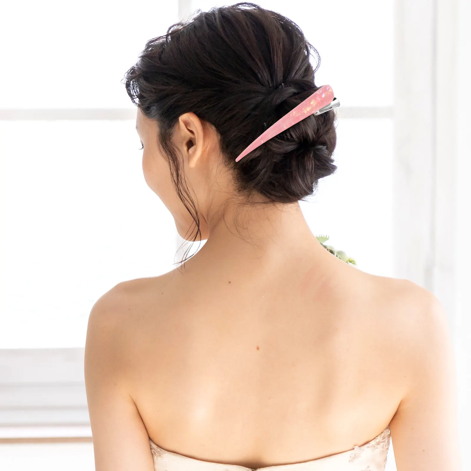 3 Pcs Hair Clip Cute Barrettes Dainty Clips Decorative for Women Aesthetic Thin