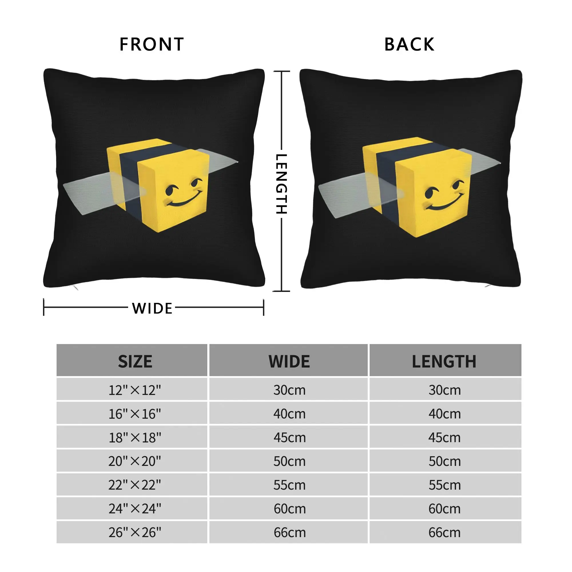 Bee swarm simulator Game Square Pillow Covers Polyester Bed Car Cushion Cover Creative Home Decoration Throw Pillow Case 40*40