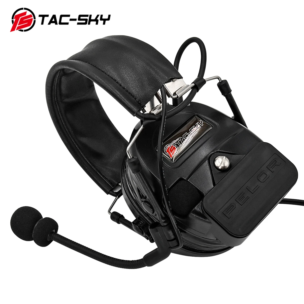 TS TAC-SKY COMTA I Tactical Walkie Talkie PTT Headset Noise Canceling Pickup Hearing Protection for Hunting Shooting Sports