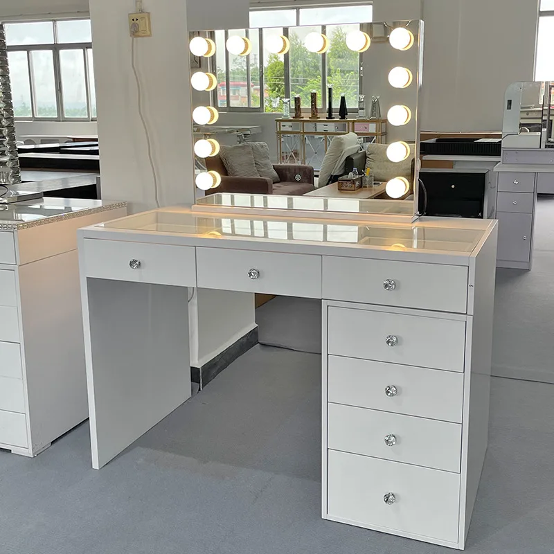 

Chinese studio light bulb dressing table bedroom chest integrated design makeup cabinet
