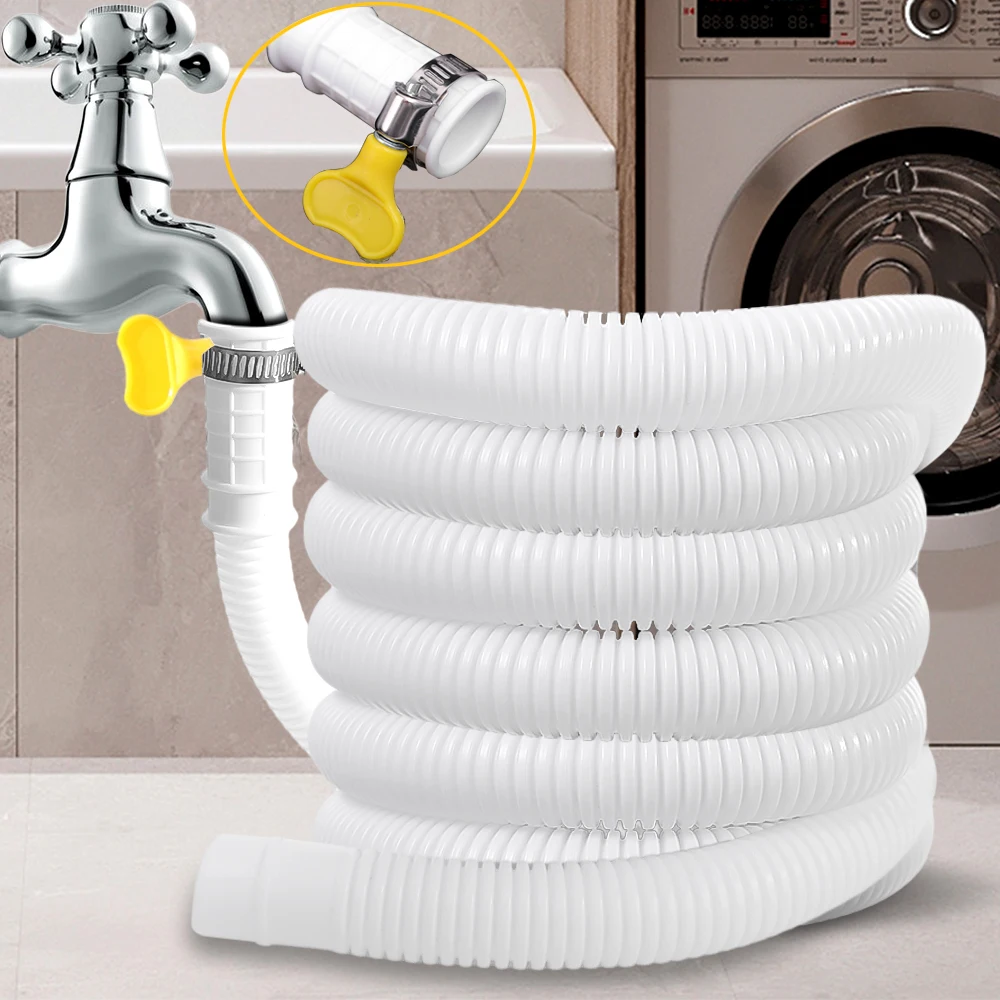 

300cm Pvc Washing Machine Draining Hose Plastic Tube Pipe for Air Conditioner Faucet Extension Semi-Automatic Plumbing Hoses