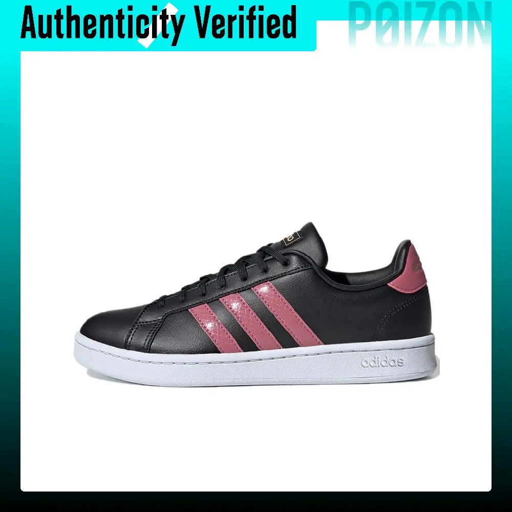 adidas-neo-grand-court-'black-pink'-women's-fw0798