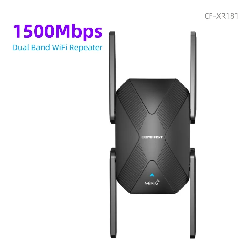 

COMFAST AX1500 Wi-Fi 6 повторитель двухдиапазонный 2,4G и 5 ГГц беспроводной Wi-Fi6 расширитель сигнала усилитель дальнего действия для дома CF-XR181