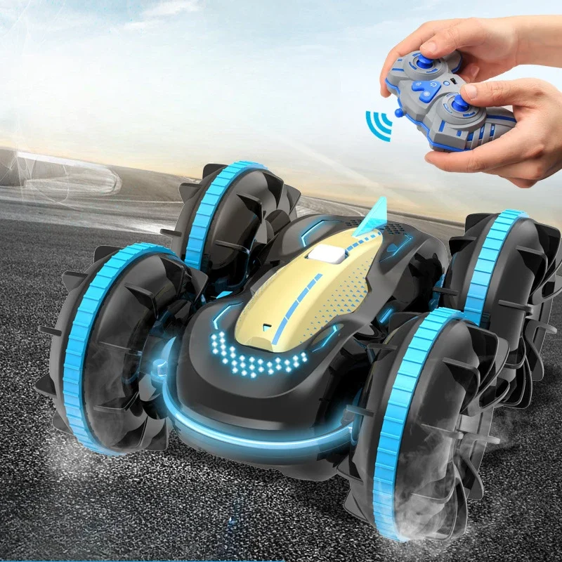 

Amphibious Stunt Remote Control Car Lights Double-sided Car Large Tumbling Off-road Toy Car Gift
