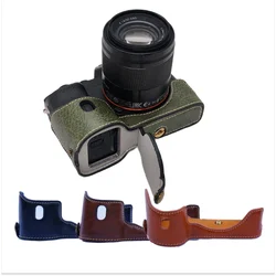 Fashional New Hard Camera Half Body Set Bottom Case For Sony Alpha A7 A7R A7K A7S PU Leather Bag Cover Accessories