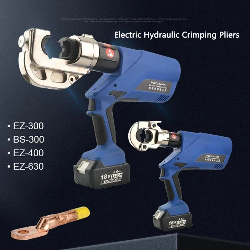 Electric Hydraulic Crimping Pliers Rechargeable Cable Copper Aluminum Terminal Crimping machine EZ-400 Wire Crimping Tool