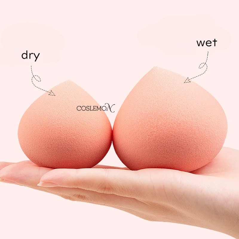 Makeup Sponge 1pcs Cosmetic Puff Powder Smooth Liquid Foundation Beauty Peach Shape Non Latex Make Up  Accessories