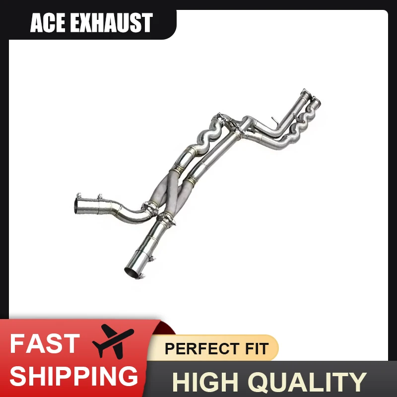 ACE Boska Edelstahl Z-Mittelrohr Direkt-Auspuff für BMW M2C/M2 Competition S55 F87 3.0T 2018-2023 Leistungs-Upgrade – Detail 2