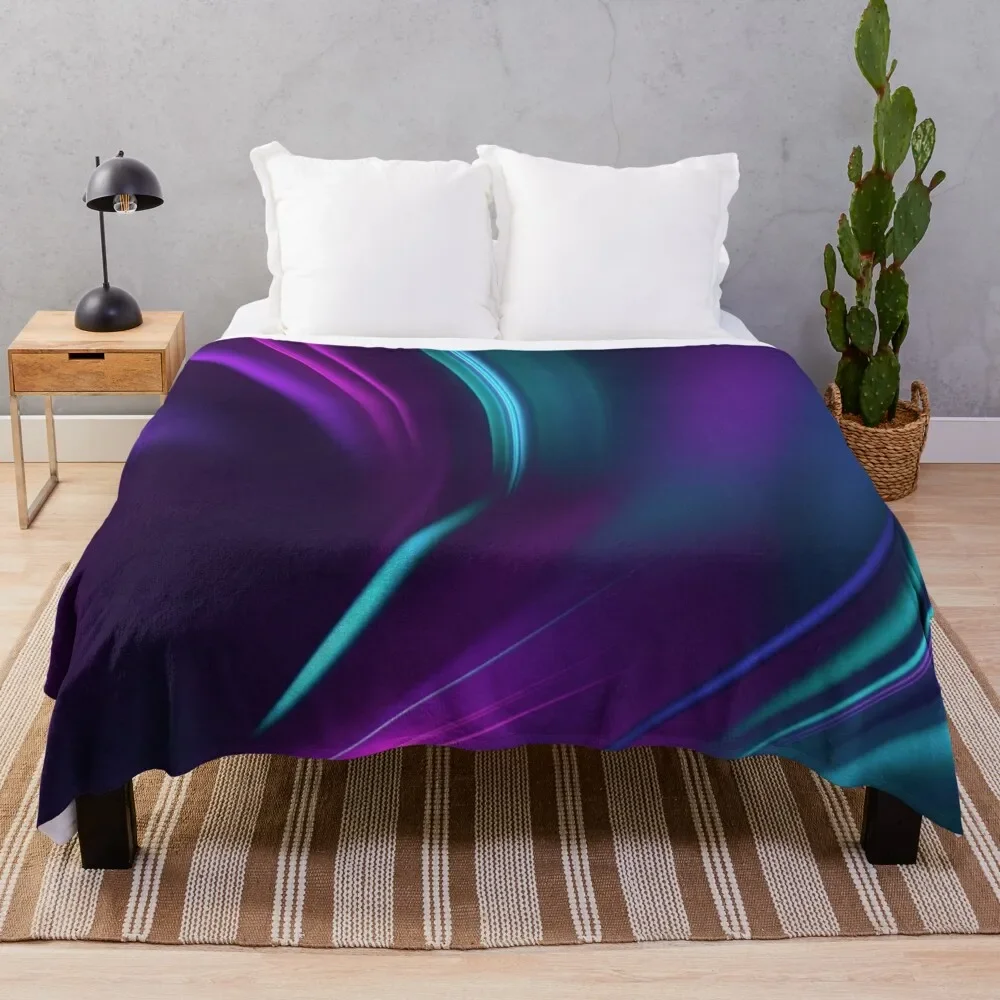 

Purple Teal Swirl Throw Blanket wednesday Blankets For Baby Thin Blankets