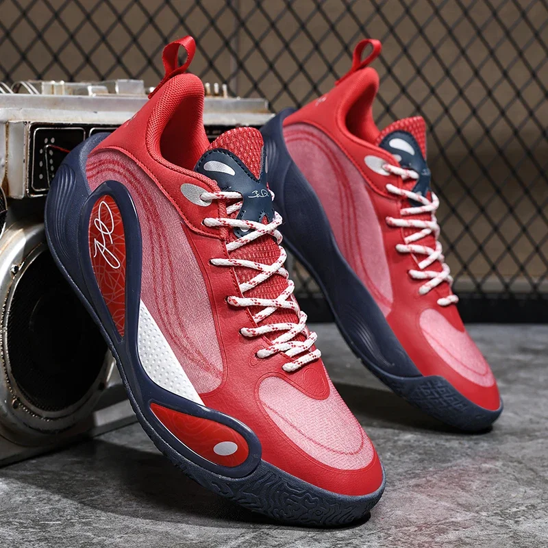 

Новые мужские баскетбольные кроссовки, нескользящая дышащая уличная обувь, модная тренировочная обувь с граффити, модная дышащая профессиональная спортивная обувь