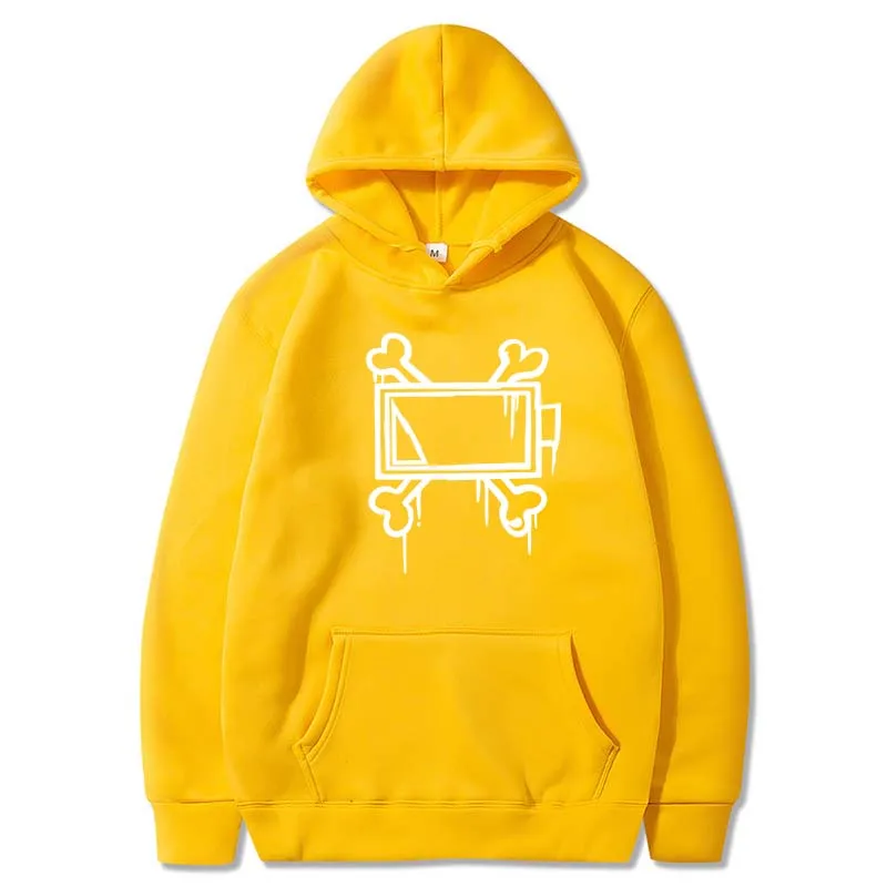 Sweat à Capuche Imprimé MURDER DelarES pour Homme, Vêtement Streetwear à Manches sulf, Décontracté, avec Sourire, pour Printemps et Automne