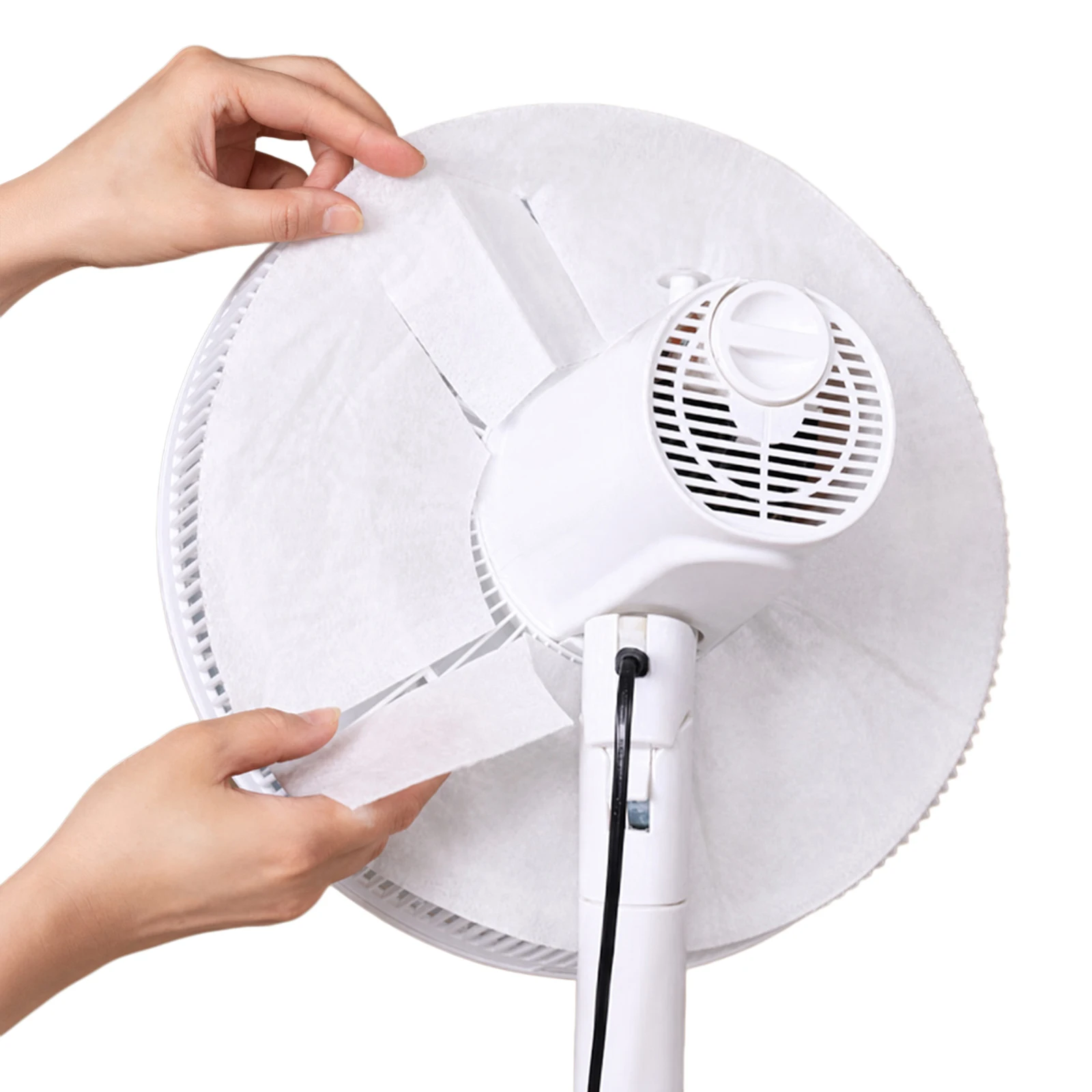 10 Piezas de Filtros de Polvo Desechables para Ventilador, Cubierta de Adsorción Electrostática para Ventilador de Pedestal