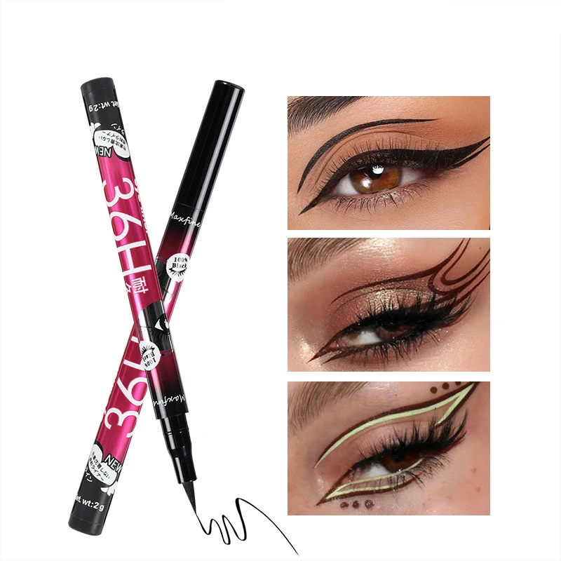 Long Lasting Quick Drying Waterproof Easy To Color Non Smudging Smooth Liquid Eyeliner