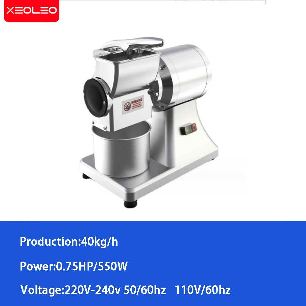 ماكينة مفرمة خضروات من الفولاذ المقاوم للصدأ من XEOLEO ، محضرة طعام للجبن والثوم ، 40 خدمة شاقة ، من من من نوع x W