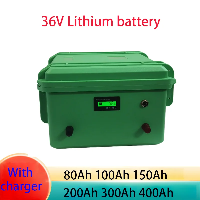 

36V 40Ah 50Ah 80Ah 100Ah 200Ah 300Ah 400Ah lithium ion battery pack for 4000W 2000w tricycle scooter boat Solar energy EV