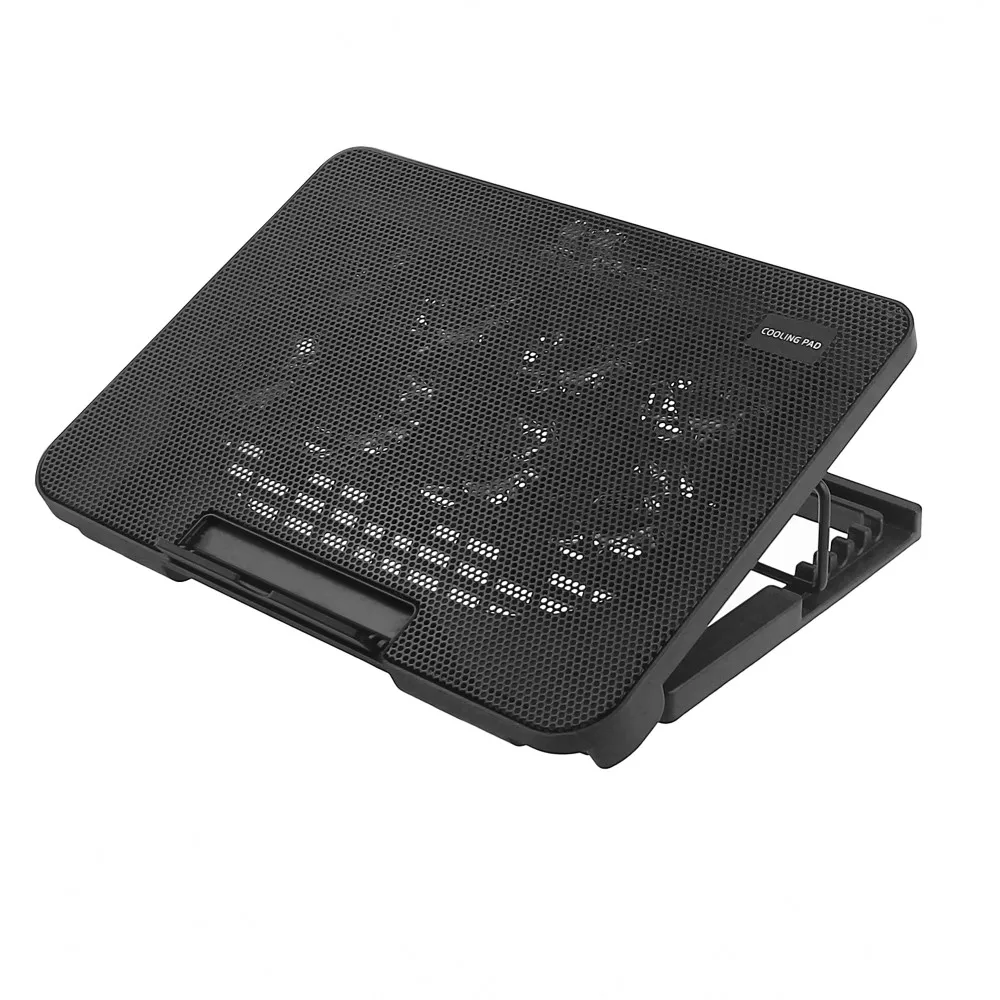 Wholesale Price ABS Material Laptop Stand Cooling Pad, Height Adjustable 8 Cooler Fans 2 USB Ports Variable Wind Speed