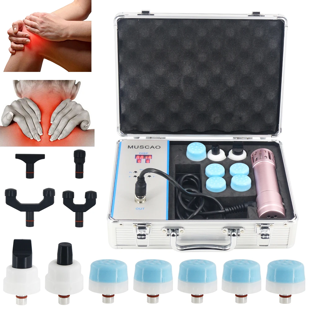 

Protable Shockwave Therapy Machine ED Treatment Muscle Pain Relieve Physiotherapy Equipment Chiropractic Gun Shock Wave Massager