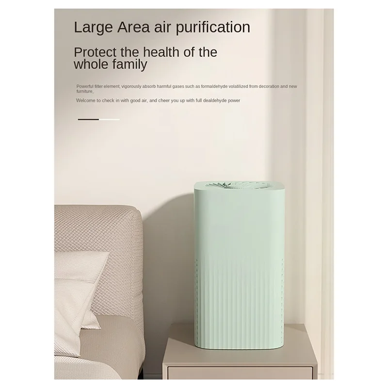 A62K-أجهزة تنقية الهواء للمنزل الروائح لتنقية الهواء لغرفة النوم الحيوانات الأليفة منظف المرشّح الهواء للغبار والدخان والرائحة والبره سهلة الاستخدام