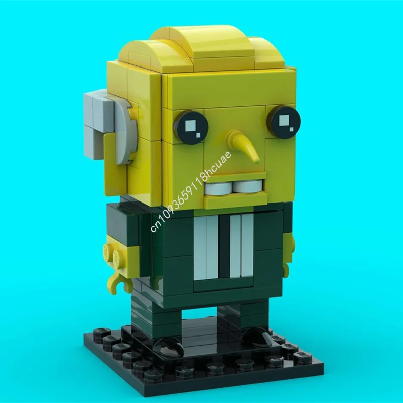 125 قطعة MOC السيد بيرنز سمبسنز Brickheadzed نموذج بناء هدية الكريسماس كتل العمارة الإبداعية التعليم الاطفال لعبة عيد ميلاد #2