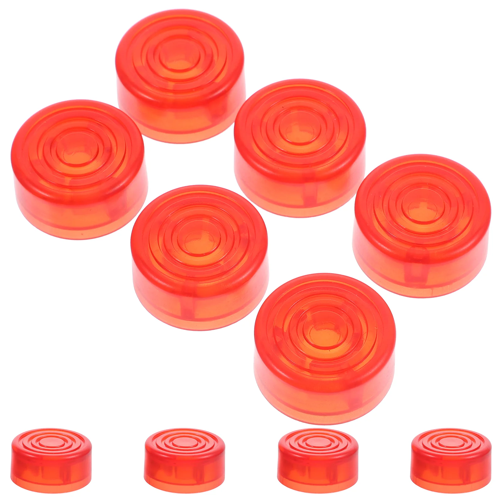 10 Pcs Electric Guitar Pedal Cap Accessories Effects Toppers Plastic Caps Footswitch Hat