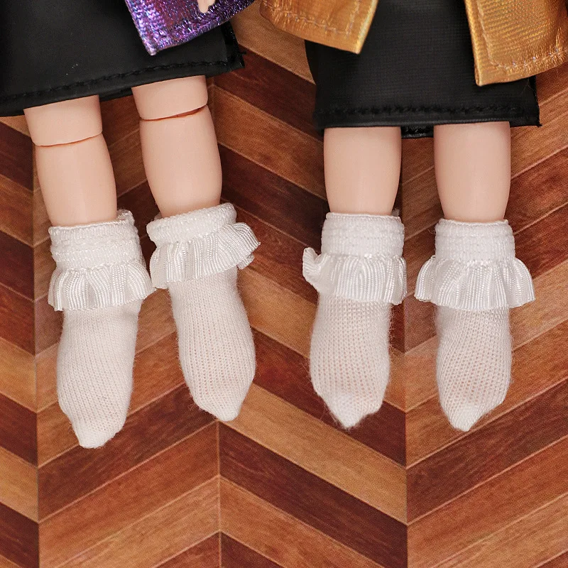 Doll Accessories OB11 Lace Socks Cute Calf Soft Doll Clothes Accessories Kawaii Lovely 1/12 Doll Socks Kids