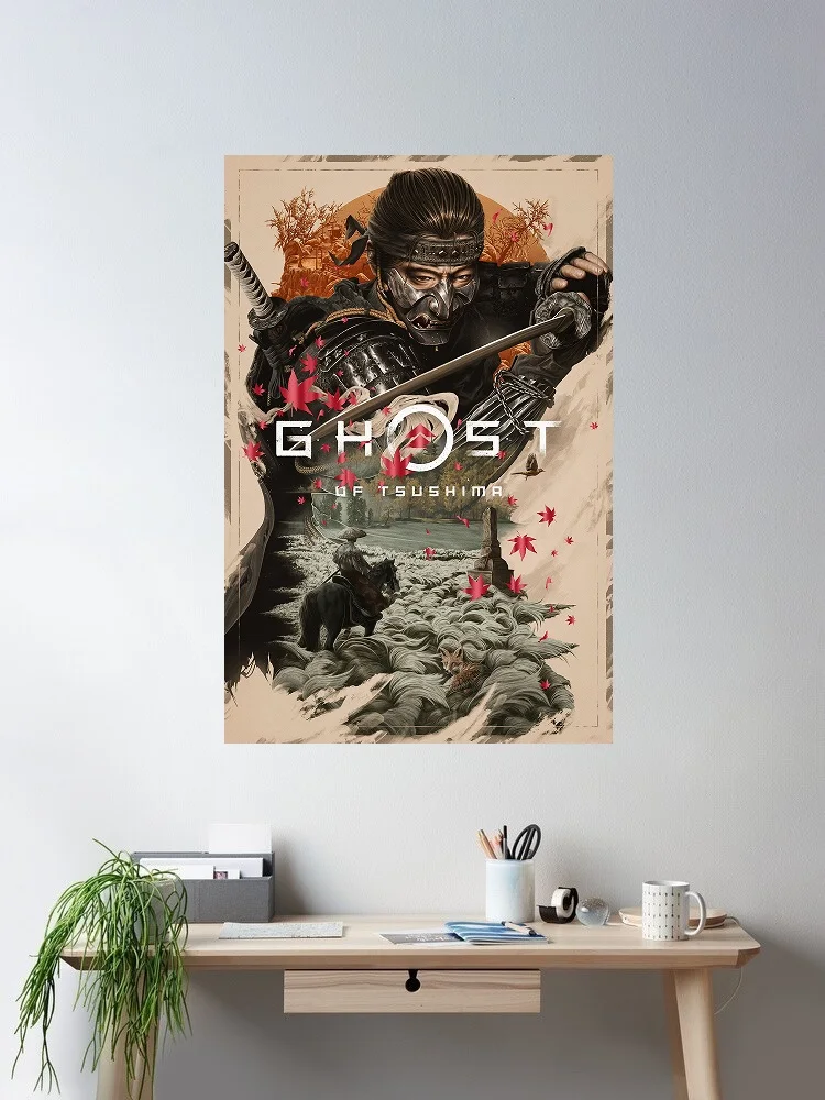 

Ghost Of Tsushima, Art Print Silk Poster Home Wall Decor