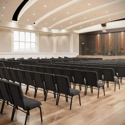 Advantage Black Marble Discount Church Chair - 21 in. Wide view 6