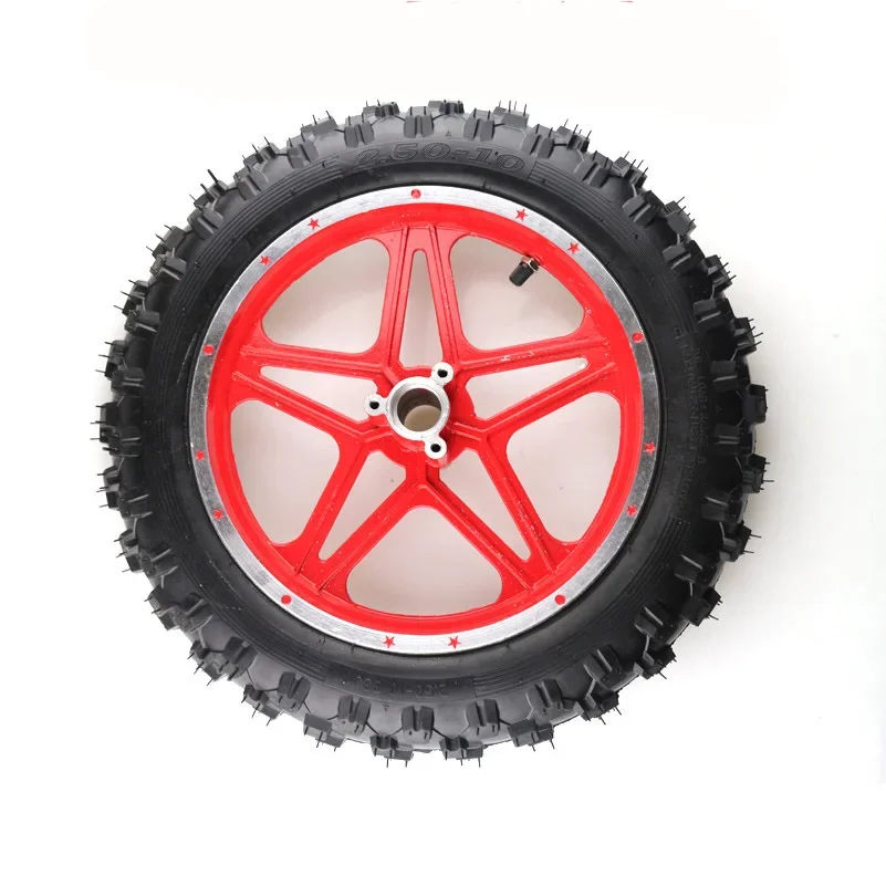 10 Inch  2.50-10 Tire Front And Rear Wheel Hub Cross Country Motorcycle Wheel 43-49cc Apollo Motorcycle Pit Bike