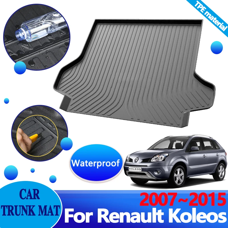 

for Renault Koleos Accessories 2007~2015 Renault Samsung QM5 HY Car Trunk Floor Mats Anti-scratch Waterproof Carpet Storage Pad