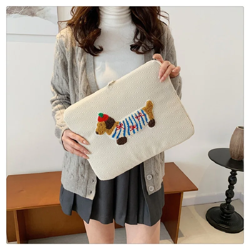 Computer Accessories Ins Cute Laptop Sleeves 13.3 14 15 15.6 Inch Cover For Macbook Air13.6 Pro16 Ipad 11 Shockproof Pouch Bag